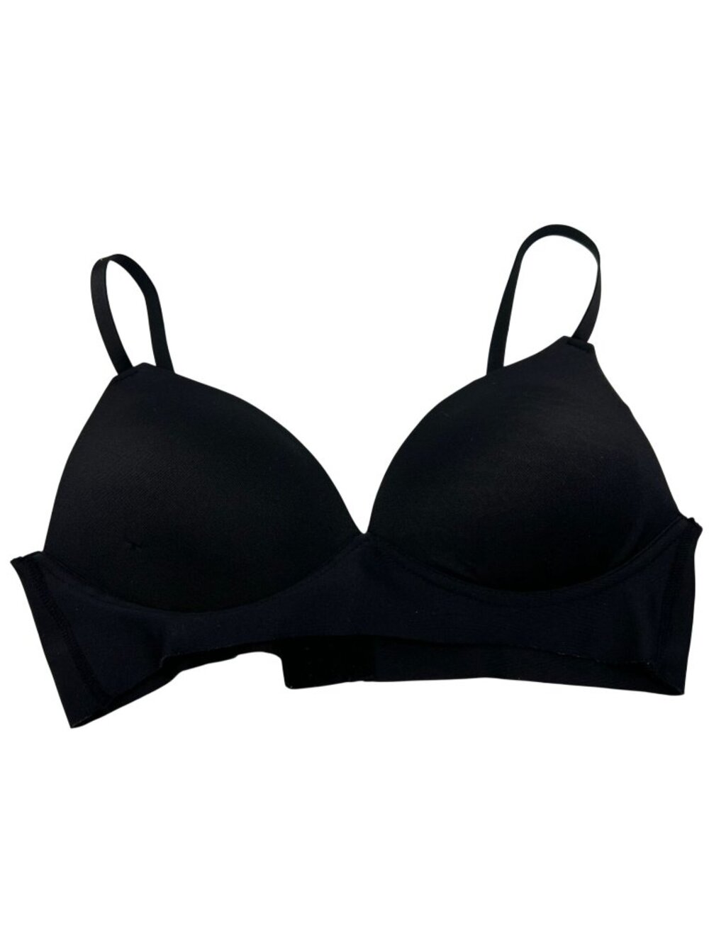 Just Be Women's Seamless Padded Underwired T-Shirt Bra Stretch Size 36C Black